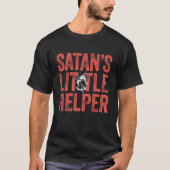 Satan's Little Helper Malinois Dutch Shepherd Gift T-shirt (Voorkant)
