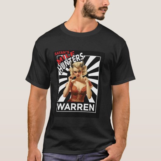 Satan's MILF Jagers van WARREN Retro She Devil Roc T-shirt (Voorkant)