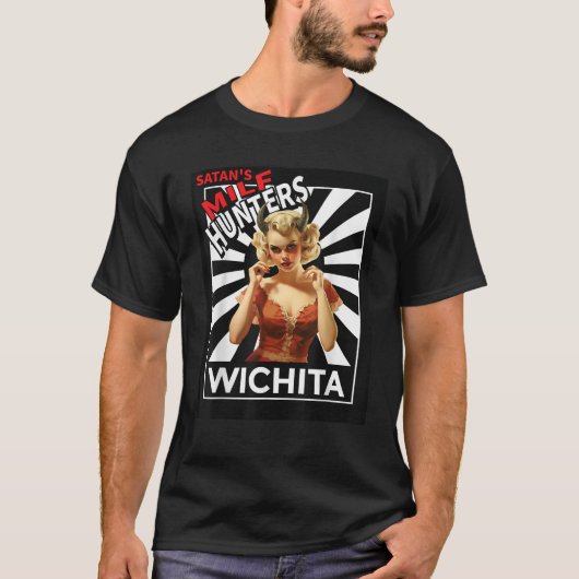 Satan's MILF Jagers van WICHITA Retro She Devil Ro T-shirt (Voorkant)