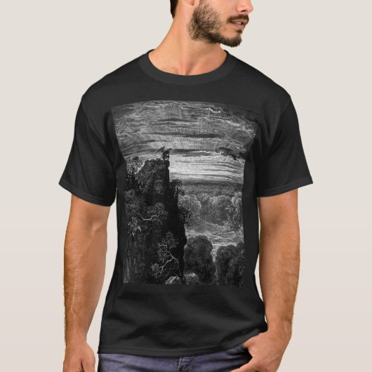 Satan's reis - Gustave Dore T-shirt (Voorkant)