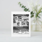 SATAN'S SADISTS BRIEFKAART (Staand voorkant)