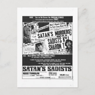 SATAN'S SADISTS BRIEFKAART