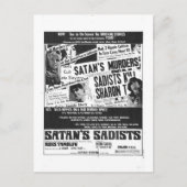 SATAN'S SADISTS BRIEFKAART (Voorkant)