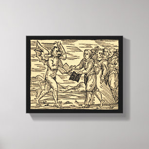 Satan's Witches Swap Aangenomen teksten, 8x10 Canvas Afdruk