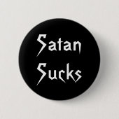 SatanSucks Ronde Button 5,7 Cm (Voorkant)