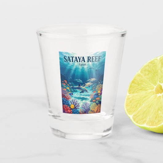 Sataya Reef Egypte Shot Glas (Voorkant)