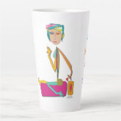 'Satchi' - Uitlijnen Unwind Yoga Mok (Voorkant)