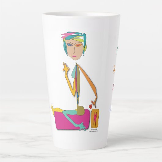 'Satchi' - Uitlijnen Unwind Yoga Mok (Voorkant)