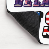 Sate van Delaware Afbeelding en Vlagtekst VS Muismat (Hoek)