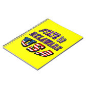 Sate van Delaware Afbeelding en Vlagtekst VS Notitieboek (Linkerzijde)