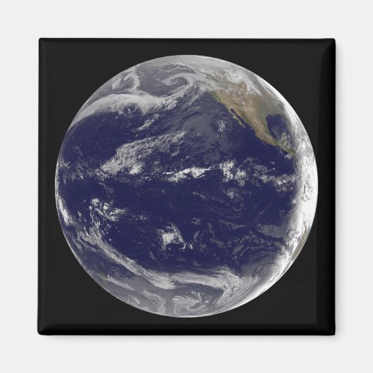 Satelliet-afbeelding van Aarde 2 Magneet (Voorkant)