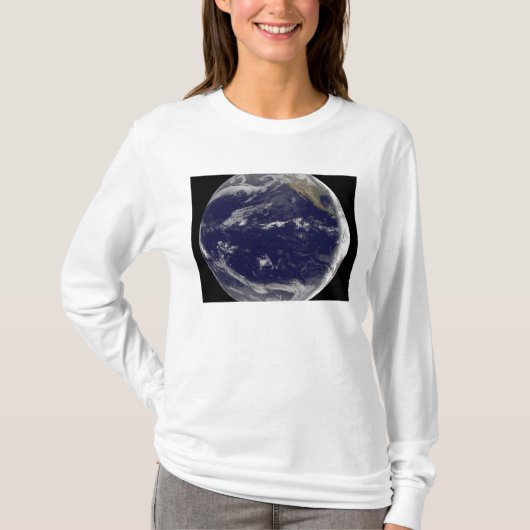 Satelliet-afbeelding van Aarde 2 T-shirt (Voorkant)
