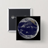 Satelliet-afbeelding van Aarde 2 Vierkante Button 5,1 Cm (Voorkant /achterkant)