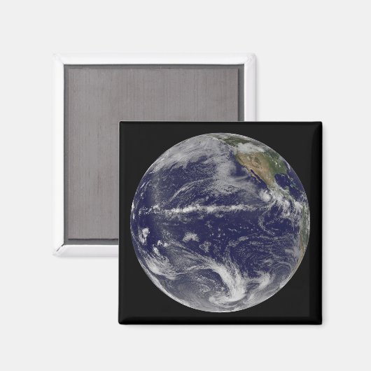 Satelliet-afbeelding van de aarde magneet (Voorkant / Achterkant)