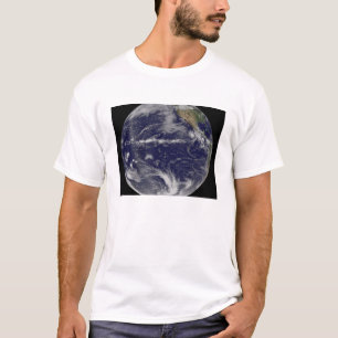 Satelliet-afbeelding van de aarde t-shirt