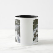 Satelliet-afbeelding van de bergketen van de Alpen Mok (Midden)