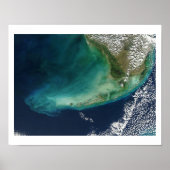 Satelliet Afbeelding van de Florida Keys Poster (Voorkant)