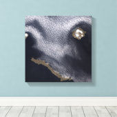 Satelliet-afbeelding van het eiland Semisopochnoi Canvas Afdruk (Insitu (Houten vloer))