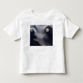 Satelliet-afbeelding van het eiland Semisopochnoi Kinder Shirts (Voorkant)