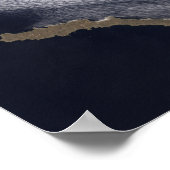 Satelliet-afbeelding van het eiland Semisopochnoi Poster (Hoek)