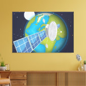 Satelliet Canvas Afdruk (Insitu (Woonkamer))