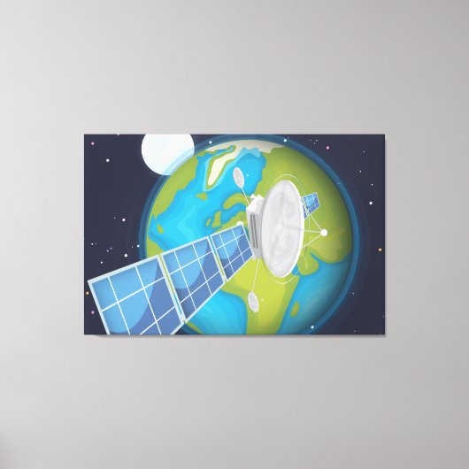 Satelliet Canvas Afdruk (Voorkant)