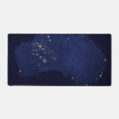 Satelliet de nachtlichten van Australië. Bureaumat (Voorkant)