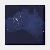 Satelliet de nachtlichten van Australië. Magneet (Voorkant)