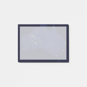 Satelliet de nachtlichten van Australië. Post-it® Notes