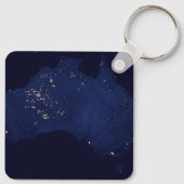 Satelliet de nachtlichten van Australië. Sleutelhanger (Achterkant)
