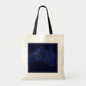 Satelliet de nachtlichten van Australië. Tote Bag (Voorkant)