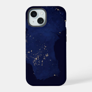 Satelliet De Nachtverlichting Van Australië. iPhone 15 Case