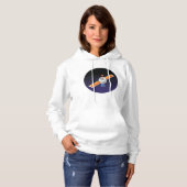 Satelliet in de ruimte hoodie (Voorkant volledig)