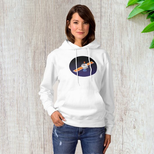Satelliet in de ruimte hoodie