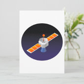 Satelliet in de ruimte kaart