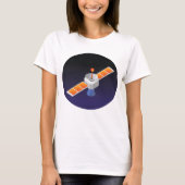 Satelliet in de ruimte t-shirt (Voorkant)