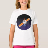 Satelliet in de ruimte t-shirt (Voorkant)
