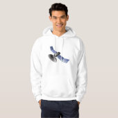 Satelliet Mannen Hoodie (Voorkant volledig)