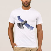 Satelliet Mannen T-shirt (Voorkant)