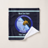 Satelliet Missiepatch Idaho Spudnik Bad Handdoek (Wasdoekje)
