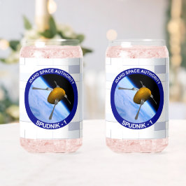 Satelliet Missiepatch Idaho Spudnik Blikvorm Glas