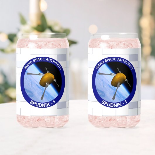 Satelliet Missiepatch Idaho Spudnik Blikvorm Glas (Insitu (Huwelijk))