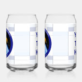 Satelliet Missiepatch Idaho Spudnik Blikvorm Glas (Links)