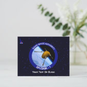 Satelliet Missiepatch Idaho Spudnik Briefkaart (Staand voorkant)