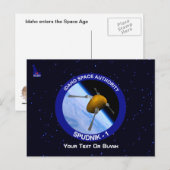 Satelliet Missiepatch Idaho Spudnik Briefkaart (Voorkant / Achterkant)
