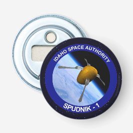 Satelliet Missiepatch Idaho Spudnik Button Flesopener