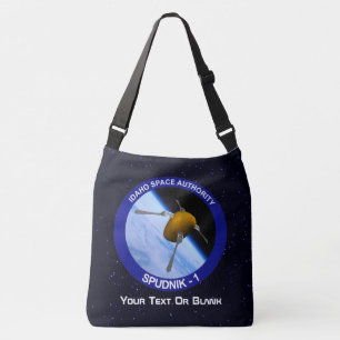 Satelliet Missiepatch Idaho Spudnik Crossbody Tas