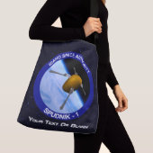 Satelliet Missiepatch Idaho Spudnik Crossbody Tas (Dichtbij)