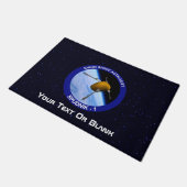 Satelliet Missiepatch Idaho Spudnik Deurmat (Schuin)