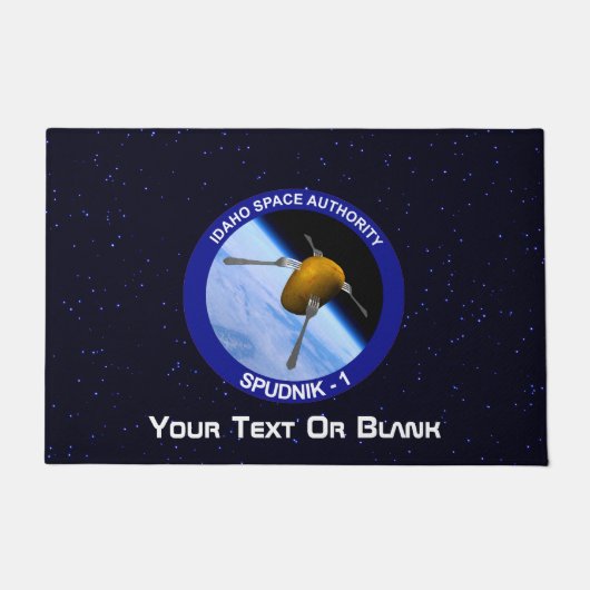 Satelliet Missiepatch Idaho Spudnik Deurmat (Voorkant)